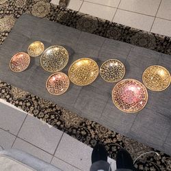 Large Mosaic Glass Wall Art – Metal Wall Sculpture (36”)