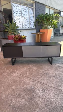 Mid Century contemporary modern style TV console