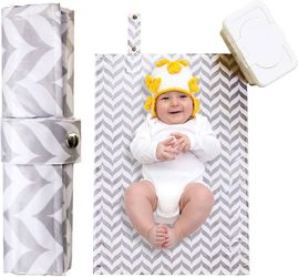 Portable diaper changing pad