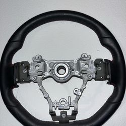 2015-2021 Subaru WRX STI OEM Steering Wheel Red Stitching Great Rewrap Core
