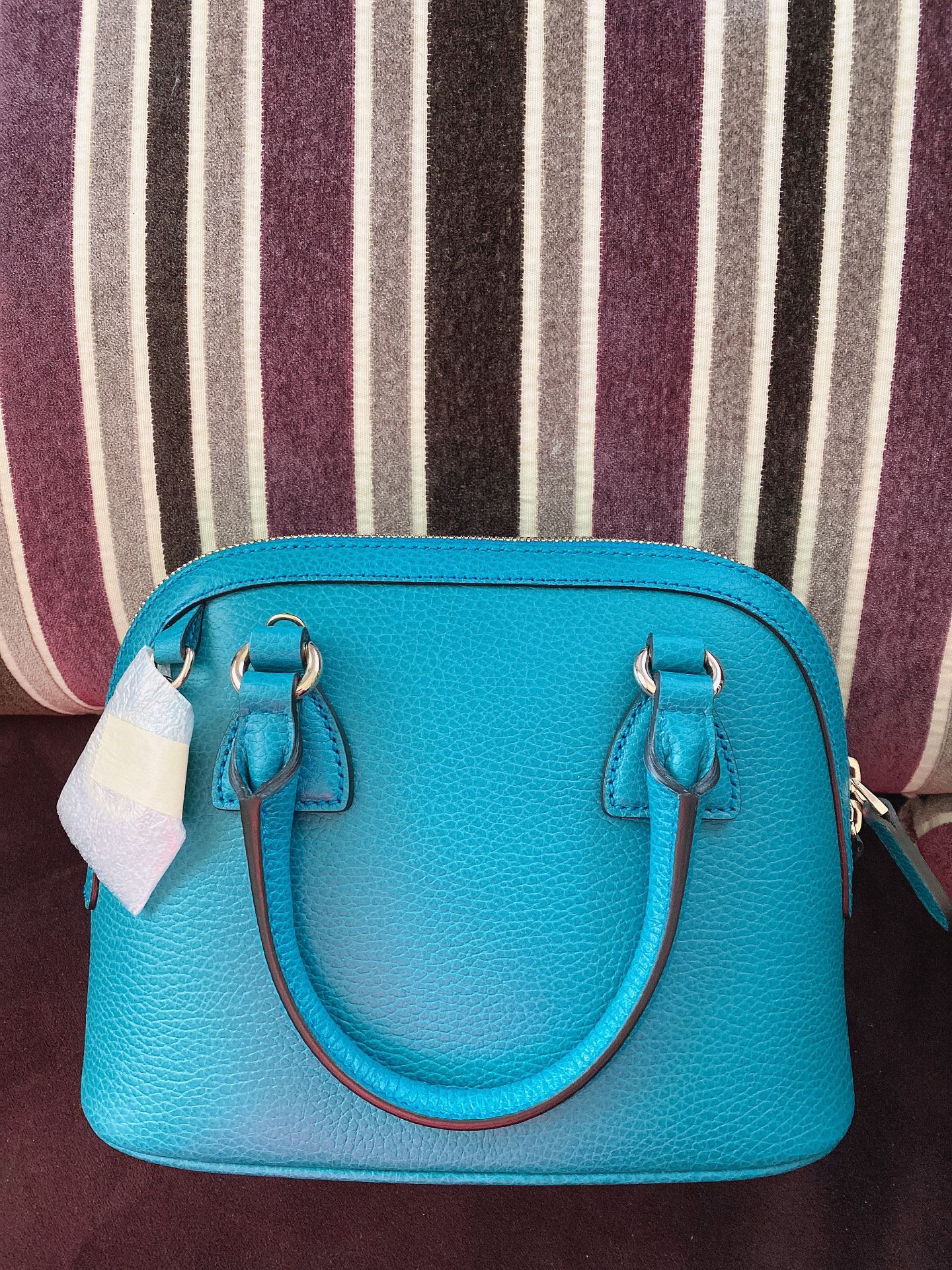 Gucci domed bag color teal brand new