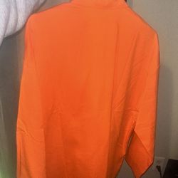 Oversized Orange Button Up Shirt 