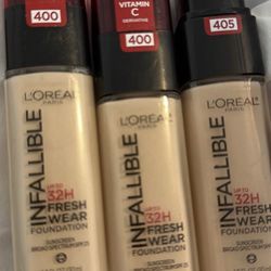 Maybelline 30 Hour Wear Foundations $8 Each New