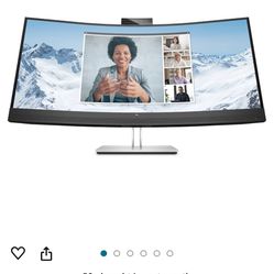 HP E34m G4 34" WQHD Curved Screen LED LCD Monitor - 21:9 - Black