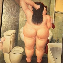 Fernando Botero (The Bath II (Bano), 1991, Acrylic Replica 