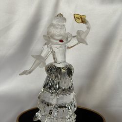 Swarovski Crystal Girl Figurine from the Masquerade Columbine collection