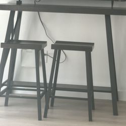 Table and Two Stools