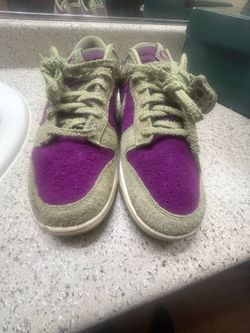 Nike Dunk Low Purple Olive Suede Sneakers size 11in men’s