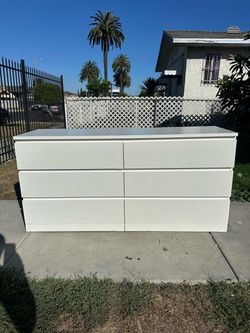 White ikea office desk / dresser