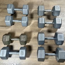 Vintage IVANKO Dumbbells (Reconditioned) 55s, 50s,  45s & 40s lbs. [Reconditioned] Total: 380 lbs.