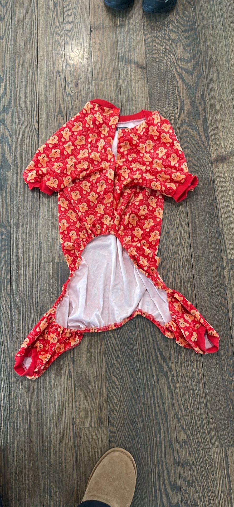 Holiday Gingerbread Man Dog Pj Pet Pj Set large