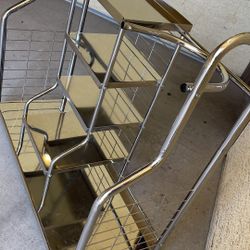 Chrome Shelve  38” H 40” W 15” D