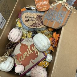Variety Of Fall, Thanksgiving, Halloween Decor
