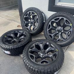 22” Dodge Ram 1500 Factory OEM Rims and Tires
