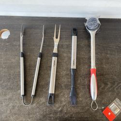 Nexgrill grill tool set stainless steel utensils 4pc.