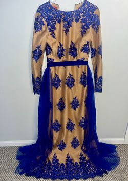 Blue and Gold Dress 