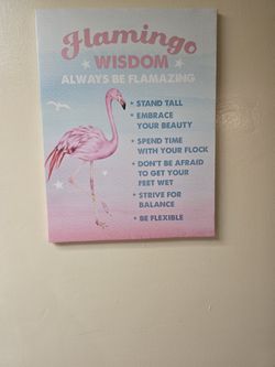 Wall Art Flamingo 