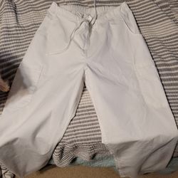 White Scrub Pants Small Butter Soft Brand New Never Worn No Tags