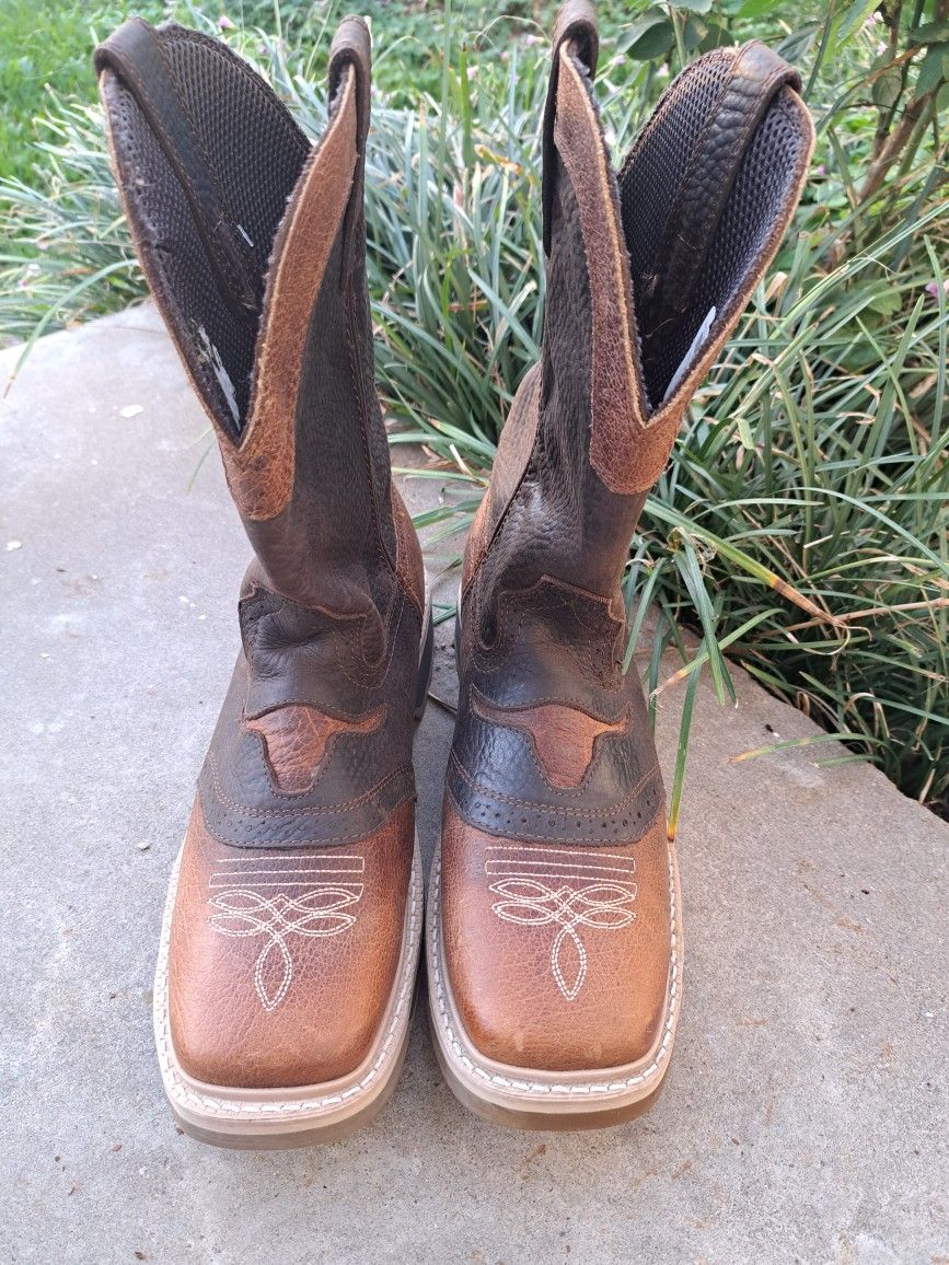 Botas Toro Cebu Toro Bravo Mens Leather Steel Toe Work Boots Slip Oil