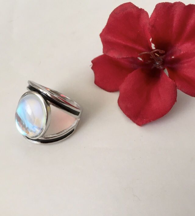Moonstone Ring, Size 7
