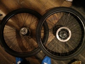 Electric Bike Wheel Set with Tires