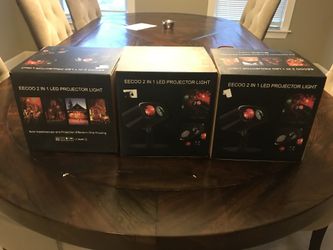 2 in 1 Halloween LED projector light