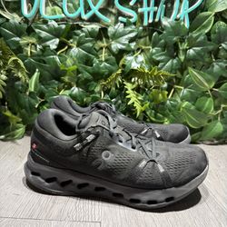 On Cloudsurfer Men’s Triple Black Size 8.5 Running Shoes Cushioned
