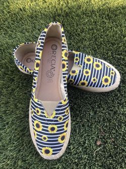 Zapatos artesanales de girasol 🌻 size 8