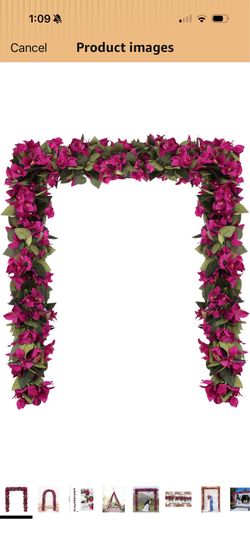 Decor flowers garlands (quantity 4)