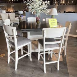 Table And 6 Barstools 