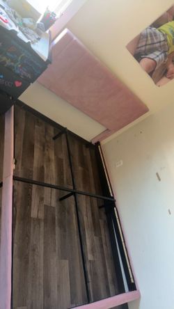 Bed Frame Pink Comes With A Mattress