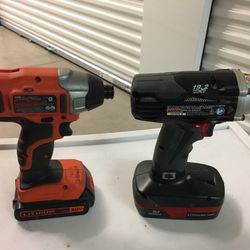 2 Drills With Battery