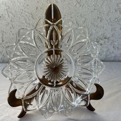 Federal Glass Petal Starburst Bowl