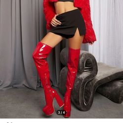 Thigh high Boots / Red 