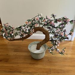 Glass Jade Flowering Bonsai Tree 