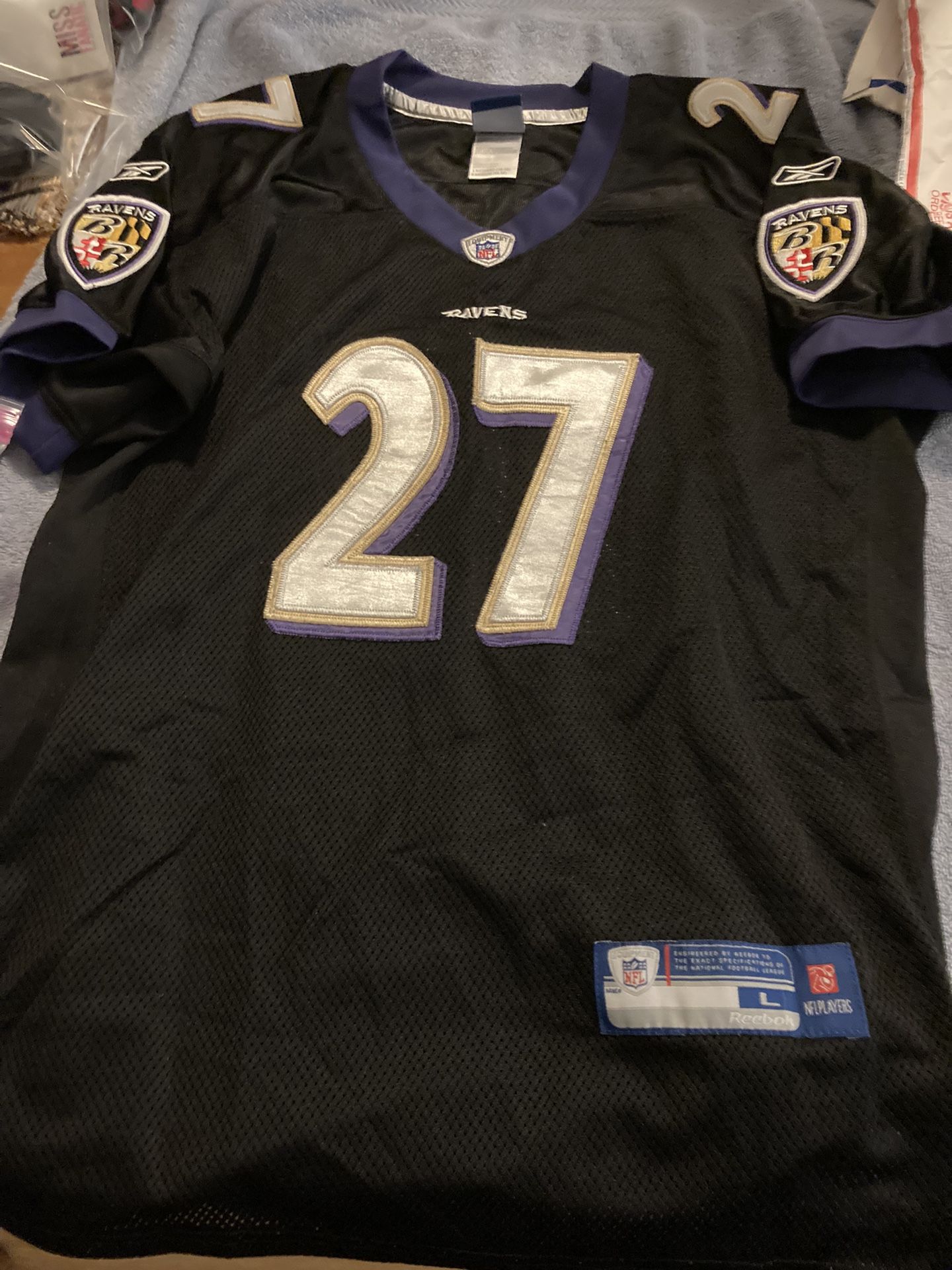 NFL Ravens Jersey Rice 27 Large