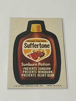 1974 Topps Wacky Packages Series 8 Tan Back Suffertone
