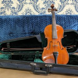 4/4 Scott Cao Violin STV017E With Bow, Case, And Other Accessories 