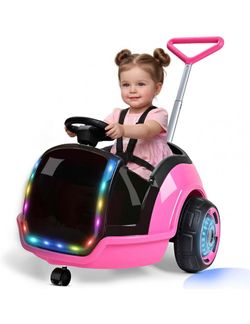 12V Kids Electric Ride On Car w/ Parent Remote Control – Pink Toddler Car