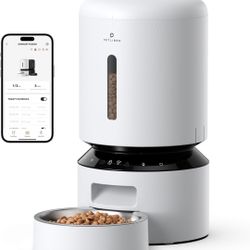 PETLIBRO Automatic Cat Feeder, 5G WiFi Automatic Dog Feeder with Freshness Preservation, 5L Timed Cat Feeder with Low Food Sensor, Up to 10 Meals Per 