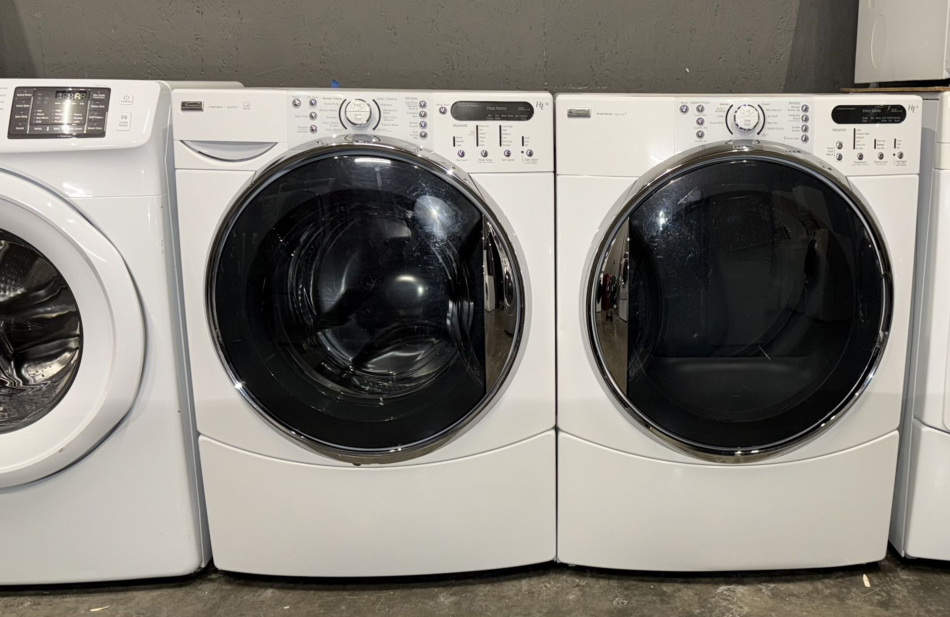 KENMORE XL CAPACITY WASHER DRYER ELECTRIC SET