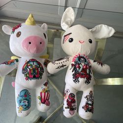 Tattoo Zoo 2021 Barbara The HairStylist Bunny Plush And Candy The Unicorn 2022