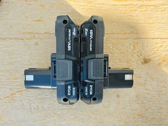 Ryobi ONE+ 18V 2.0 Ah Battery (2-Pack)