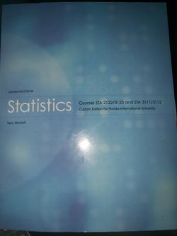 Statistics textbook STA 2122/3123 and STA 3111/3112