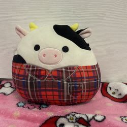 Squishmallow Cow In Pjs Plushy 