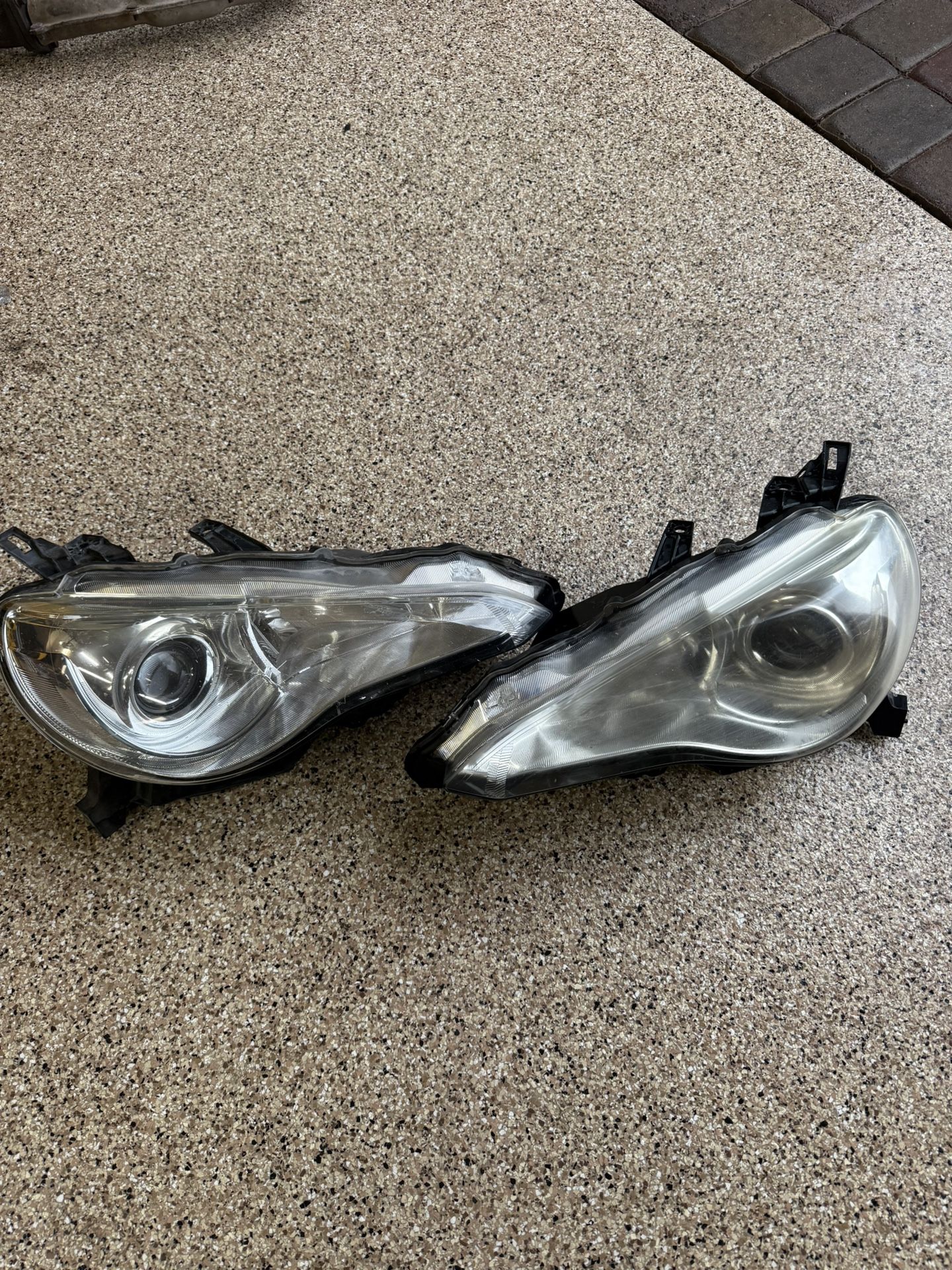 Scion FRS Subaru BRZ headlights stock OEM chrome clear