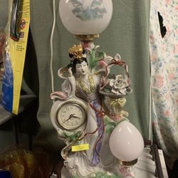 Oriental Clock Lamp