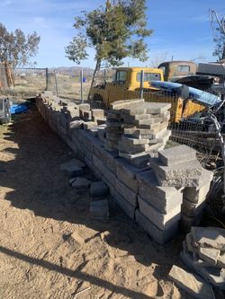 Garden blocks 10x16x6 128 ea and 47 caps $500