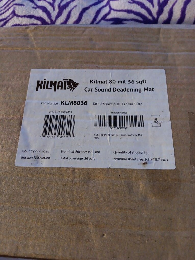 Kilmat Car Sound Deadening Mat for Sale in Portland, OR - OfferUp