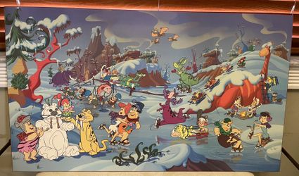 MAKE OFFER - Large Flintstones Art 🖼️ 